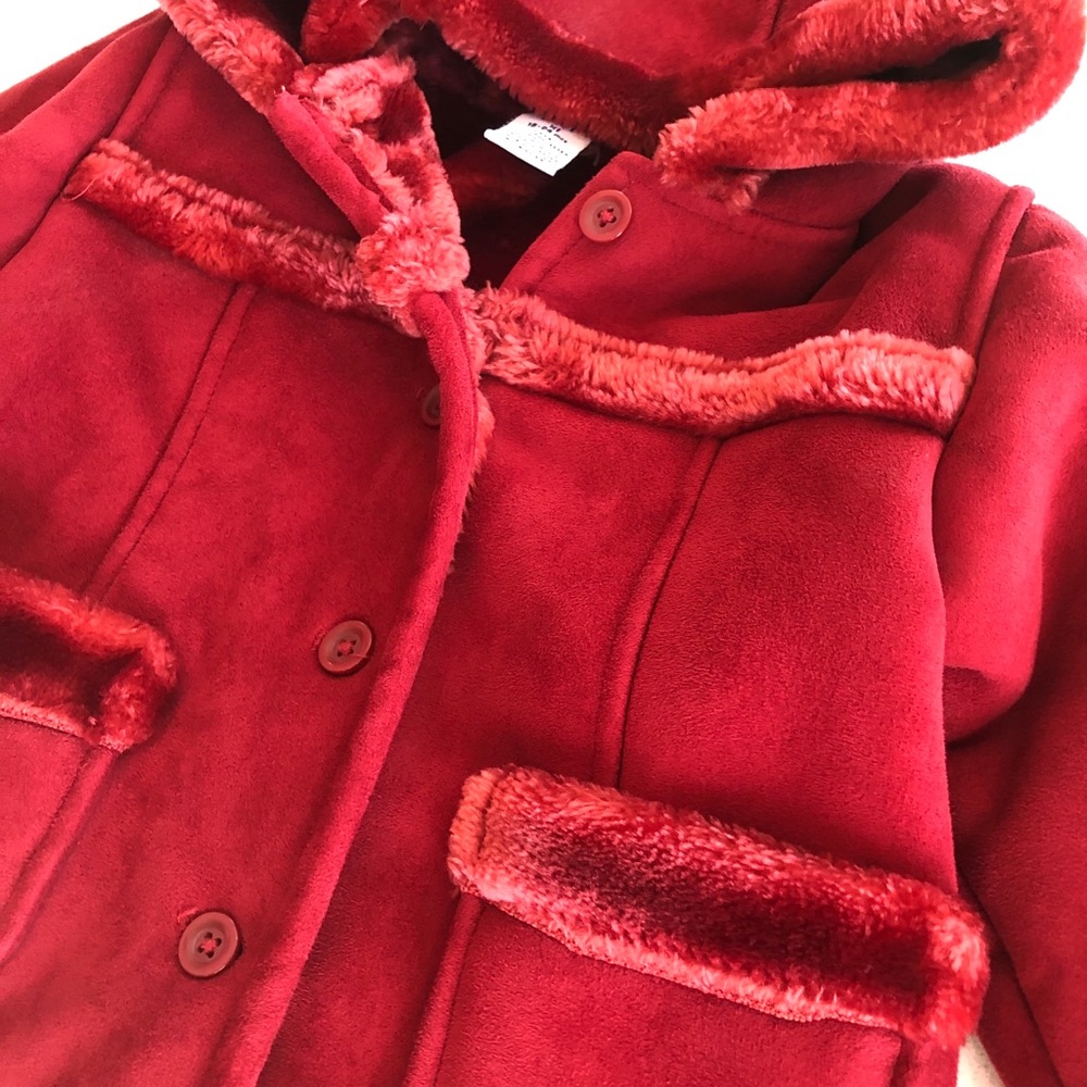 Red Shearling Jacket - Picture 2 of 6